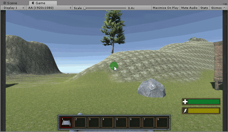 建造模块环形UI展示