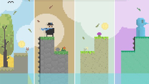 框架式高优化2D无尽全平台跳跃游戏