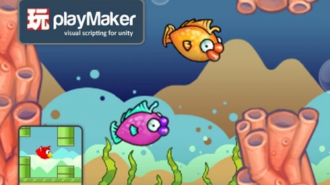 使用Playmaker-不写代码开发Flappybird